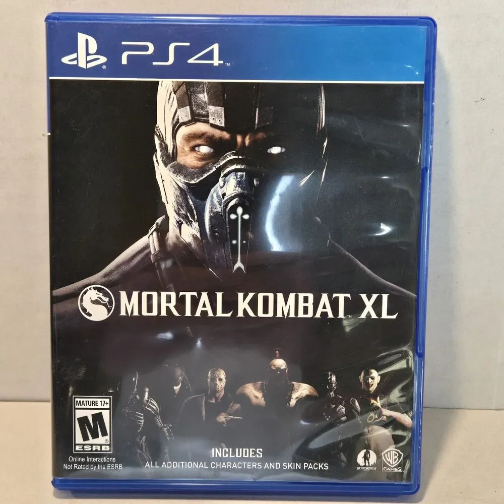 Mortal Kombat XL Sony PlayStation 4 PS4, 2016 WB - Complete w/ Manual CIB Tested